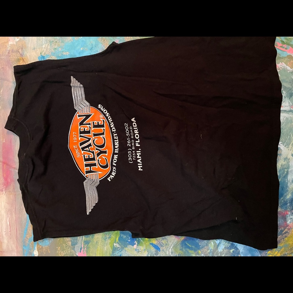 Harley Davidson sleeve cut 1938 tee